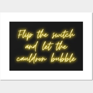 Flip the switch and let the cauldron bubble Practical Magic Posters and Art